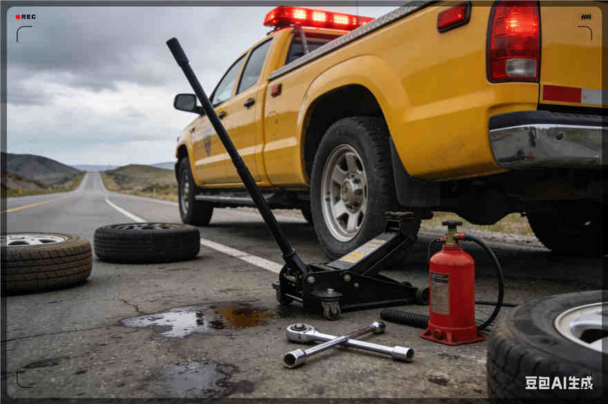 中方爆胎道路救援-汽车换轮胎